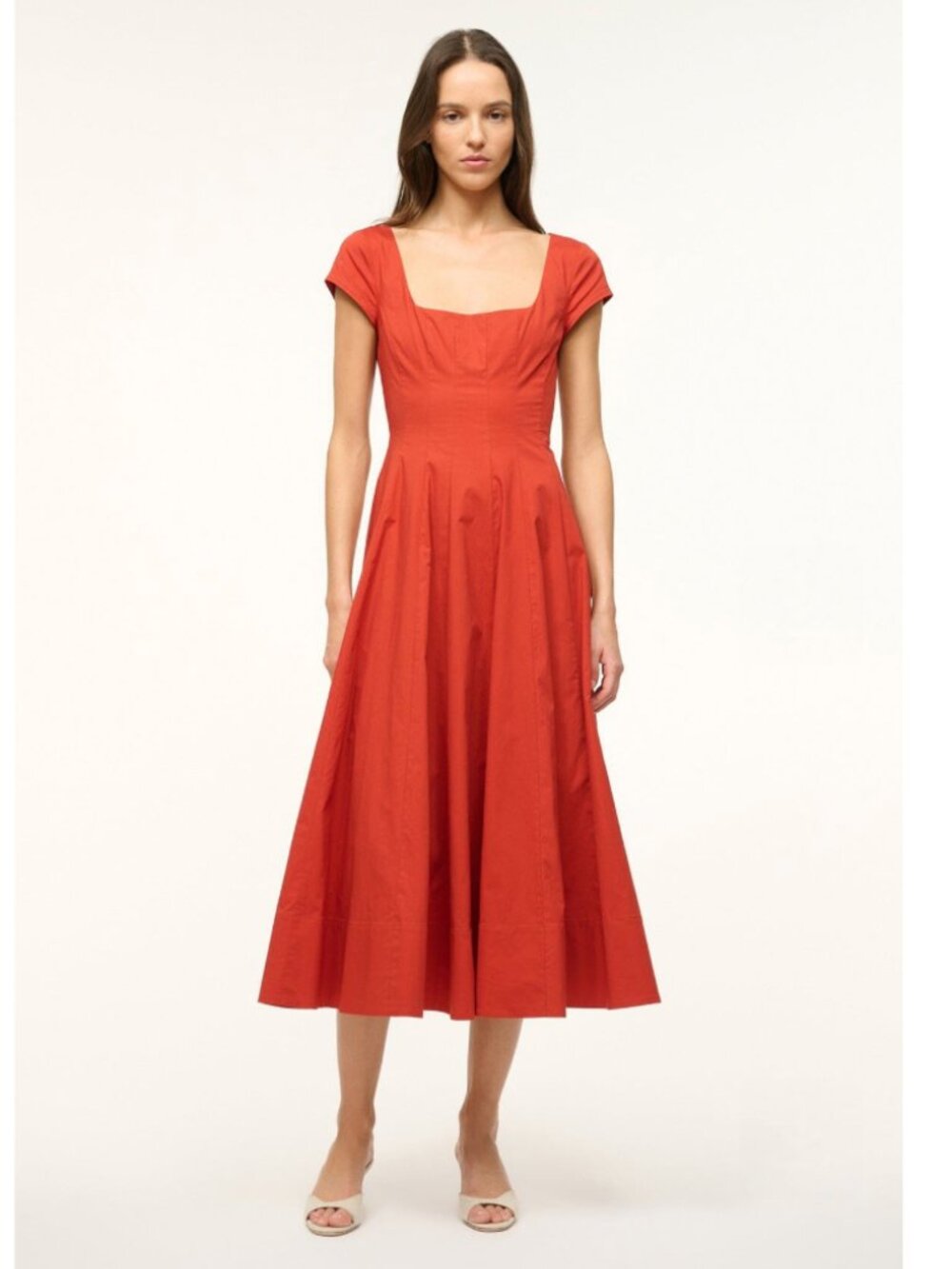 Staud Short Sleeve Wells Dress
